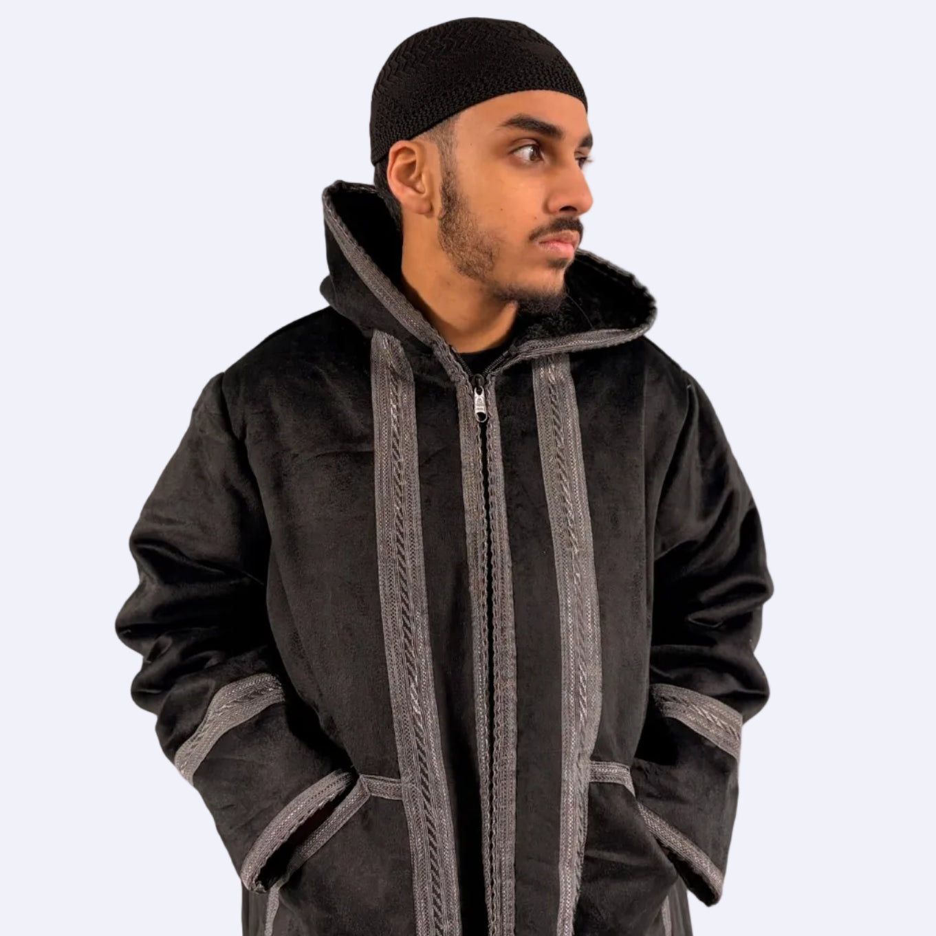 Black Silver Striped Farwa